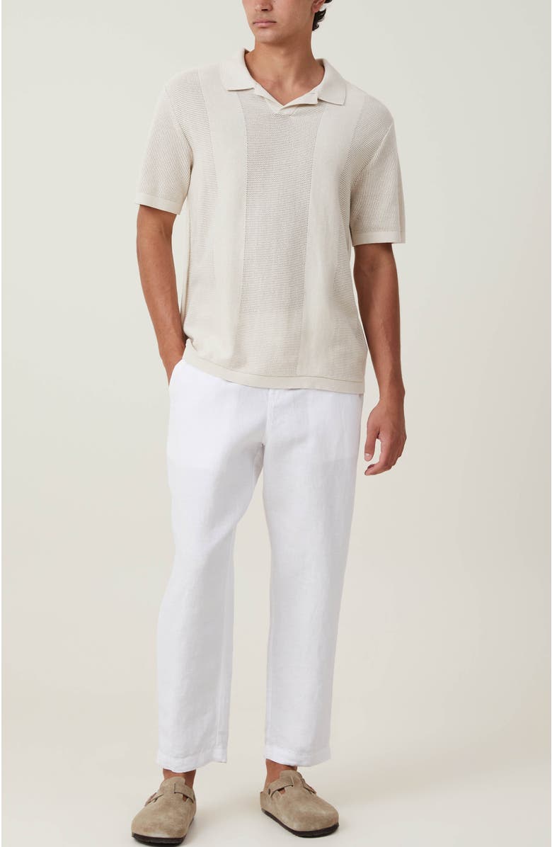 Cotton On Men's Linen Pant, Alternate, color, White