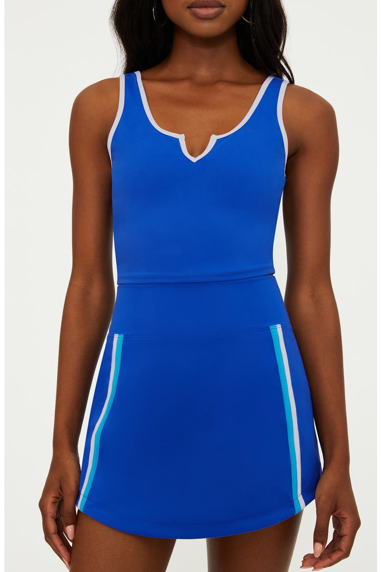Thora Textured Knit Skort, Alternate, color, RIVIERA AZURE