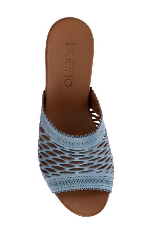 Bueno Lillian Block Heel Sandal In Denim