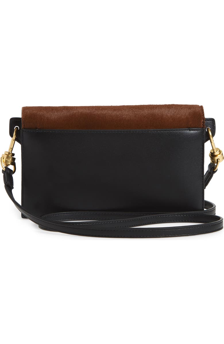 AllSaints Smith Genuine Calf Hair Crossbody Bag, Alternate, color,