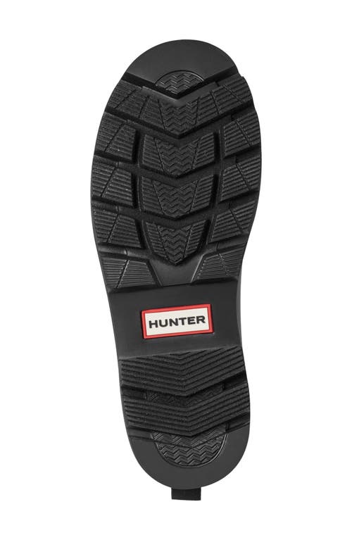 Hunter Cillian Lug Sole Bootie In Black