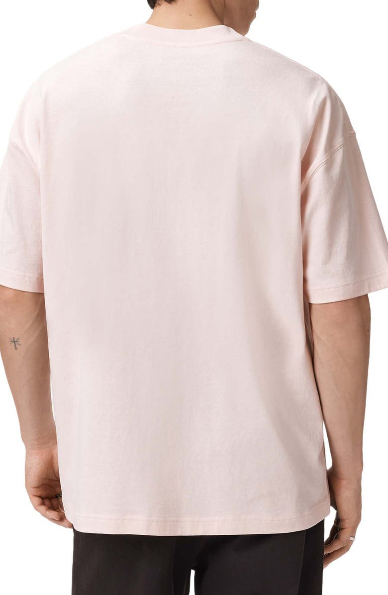 AllSaints Deterent Cotton Graphic T-Shirt, Alternate, color, Soft Pink