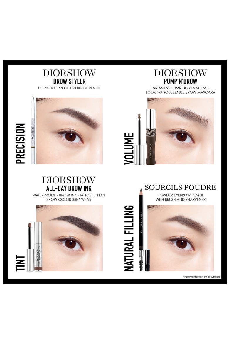 Diorshow Pump n Brow Squeezable Brow Mascara, Alternate, color, 002 DARK BROWN
