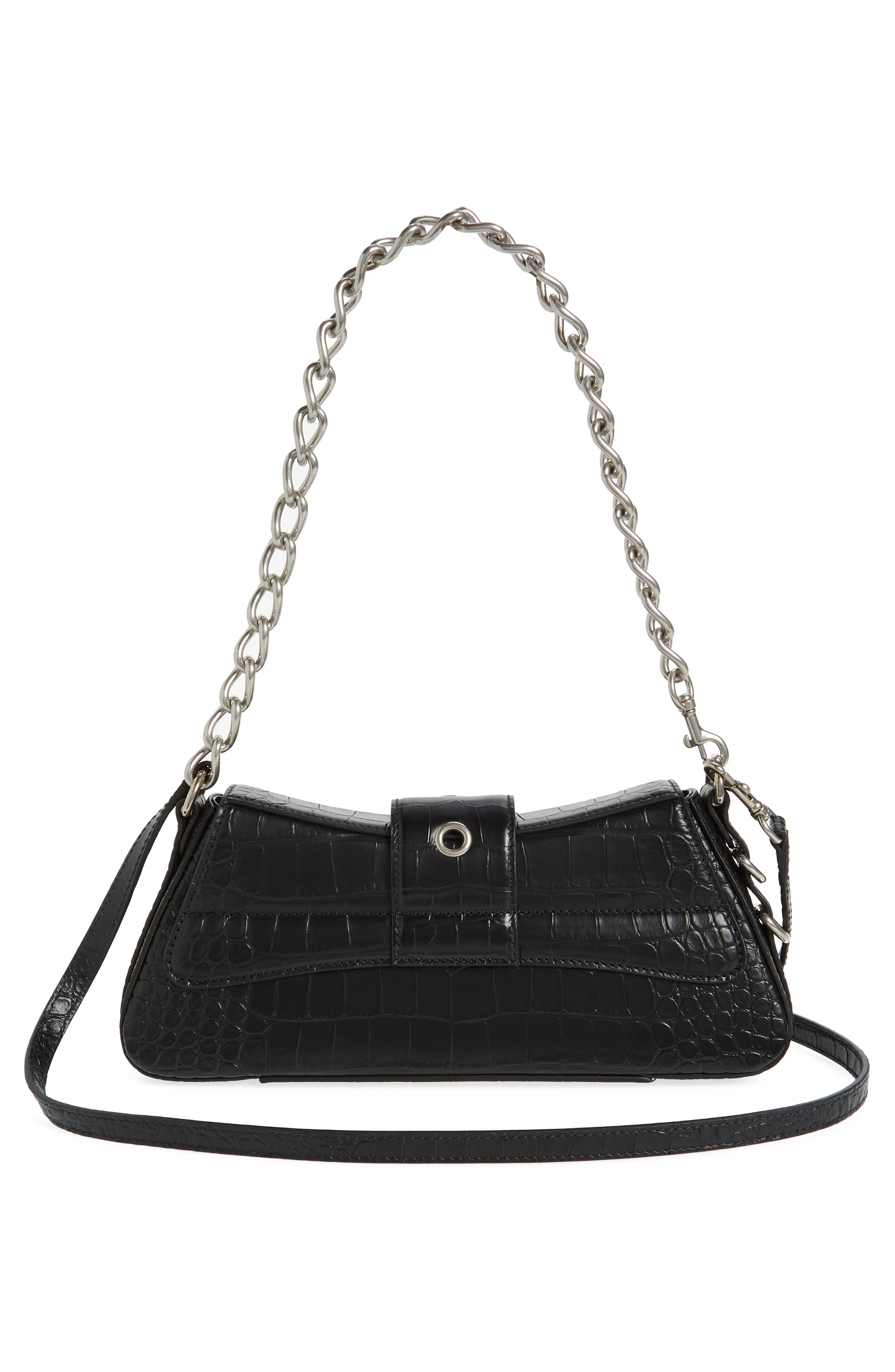 Balenciaga Small Lindsay Shoulder Bag, Alternate, color, Black