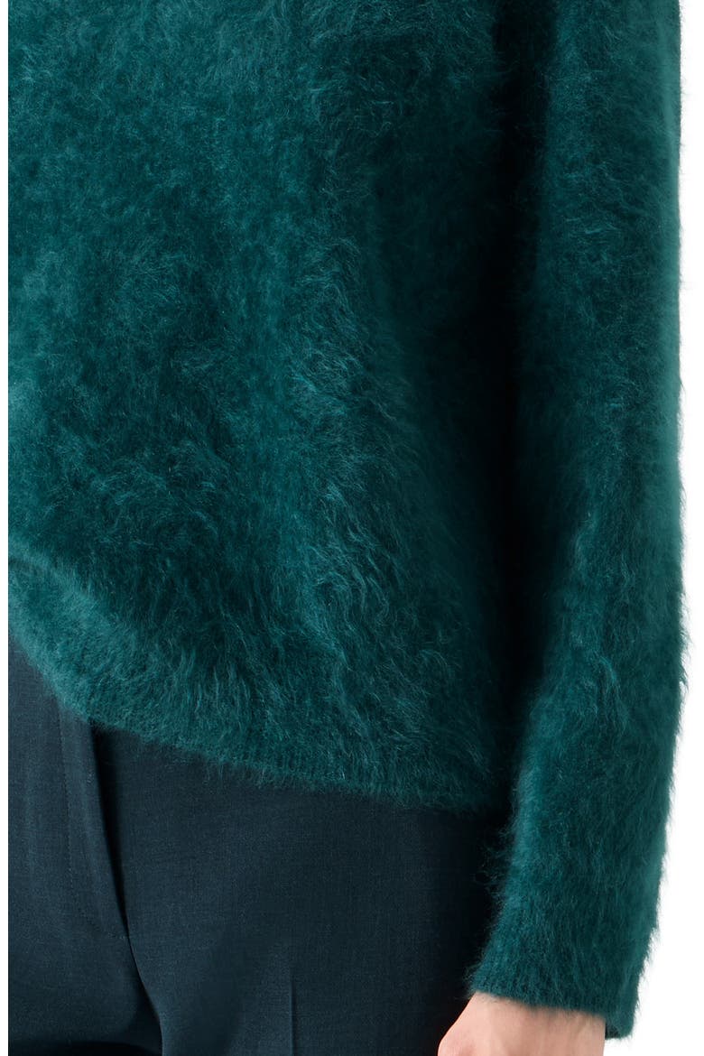 Cloud Brushed Cashmere Sweater, Alternate, color, FOREST GREEN