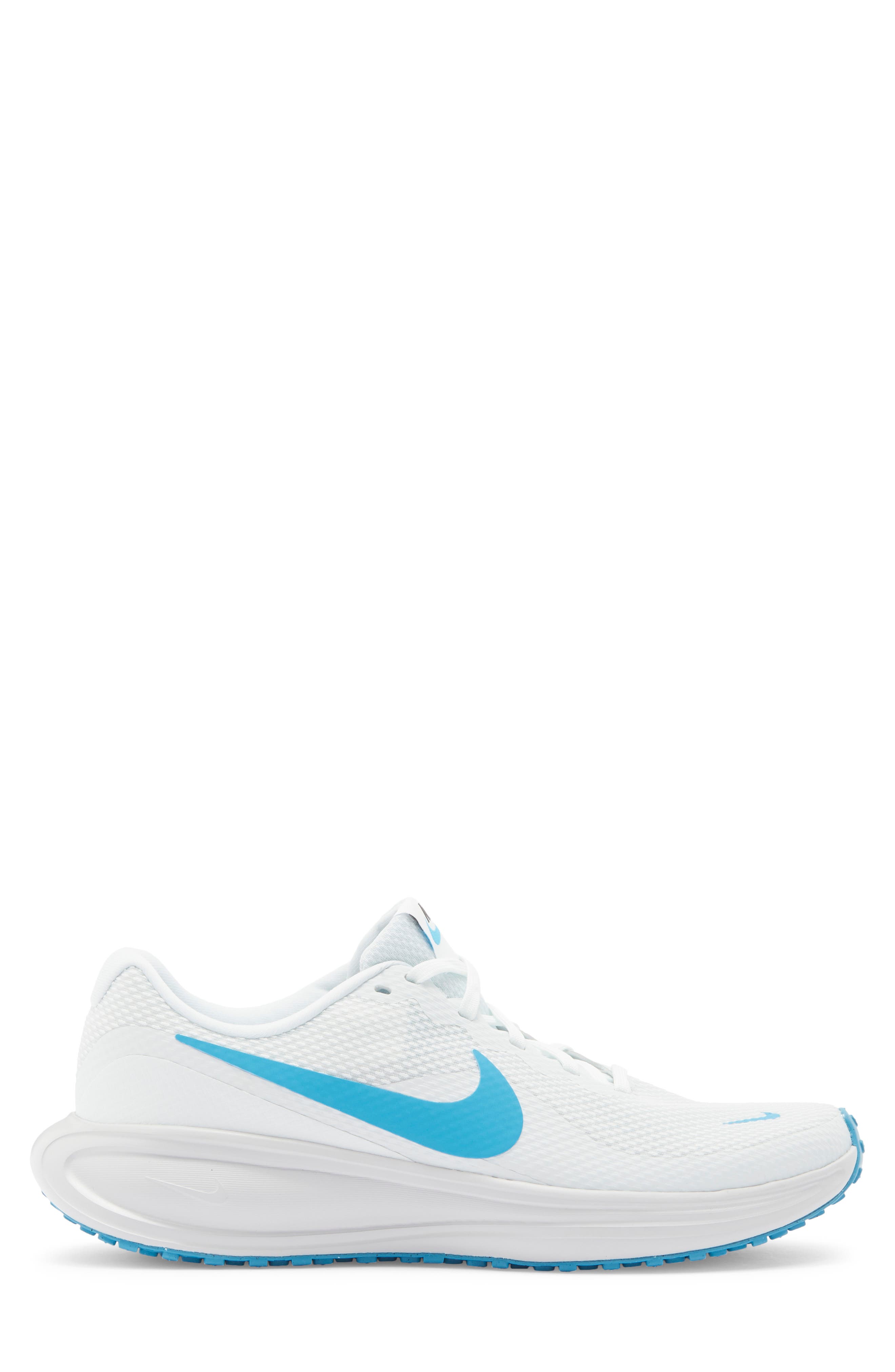 Revolution 8 Running Shoe, Alternate, color, OFF WHITE/ LIGHT CURRENT BLUE