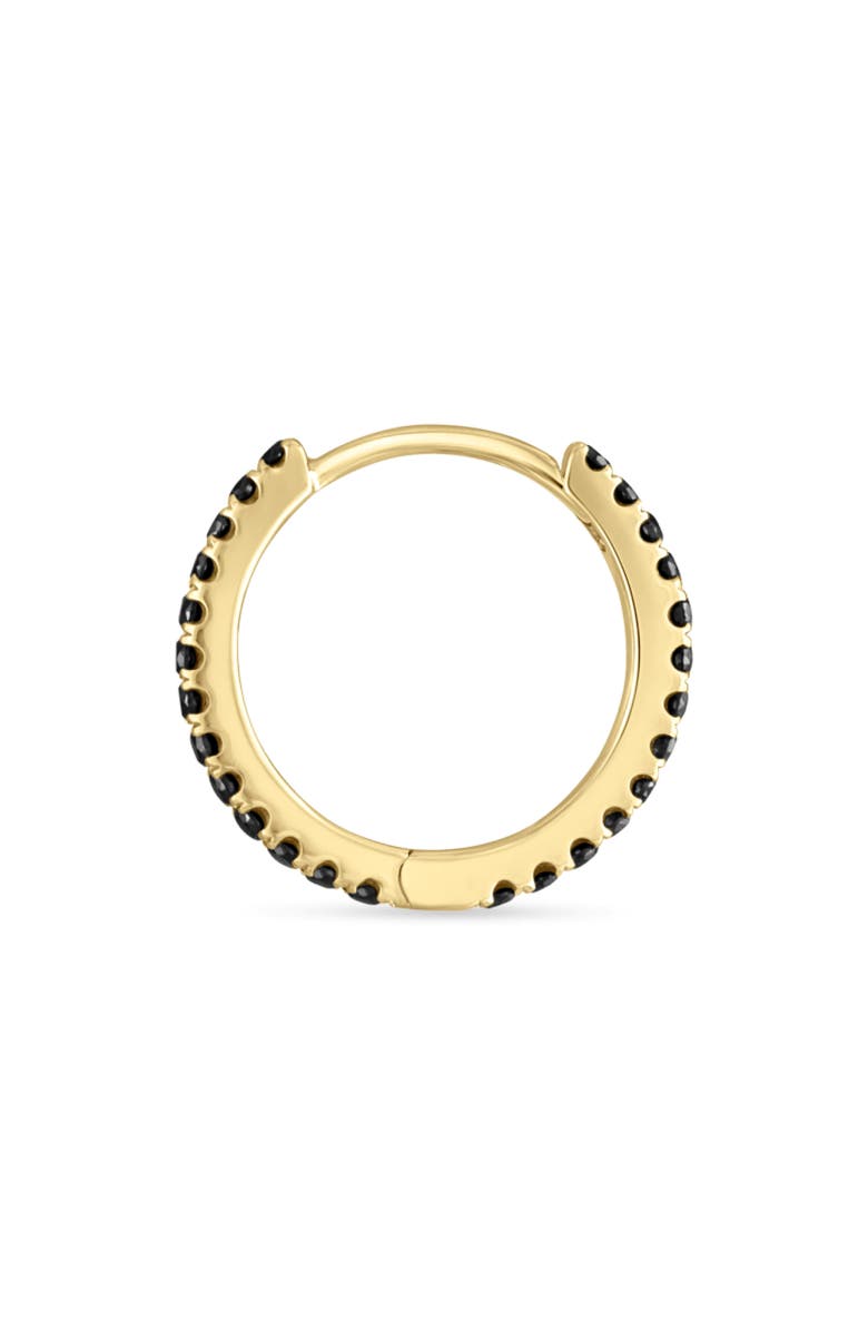 MARIA TASH Black Diamond Eternity Hoop Earring, Alternate, color, 18K Yellow Gold/ Diamond