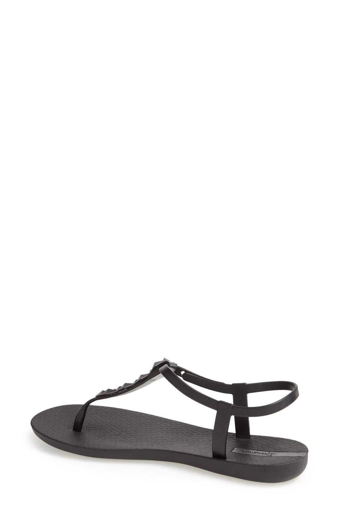 Ipanema 'Cleo' Pyramid Stud Ankle Strap Flip Flop, Alternate, color, 