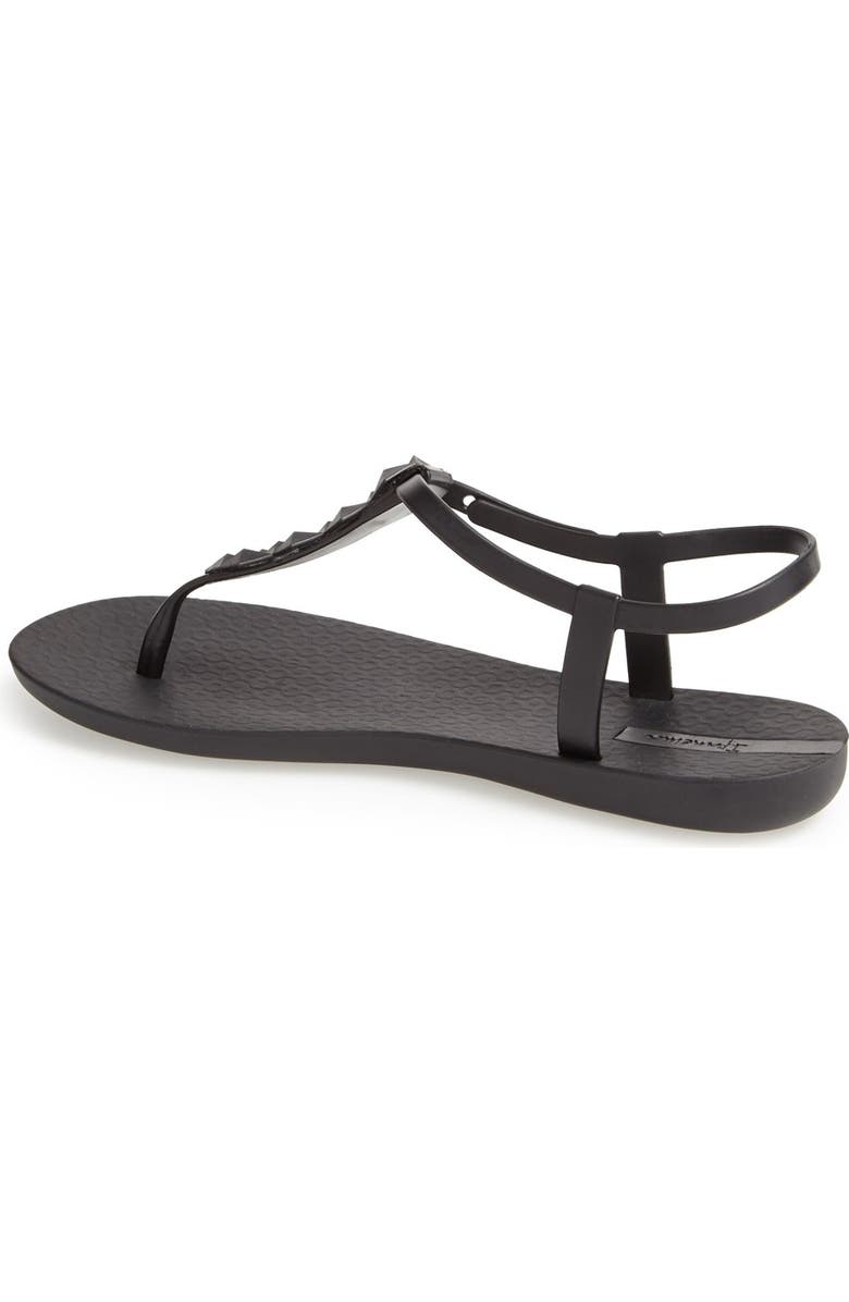 Ipanema 'Cleo' Pyramid Stud Ankle Strap Flip Flop, Alternate, color,