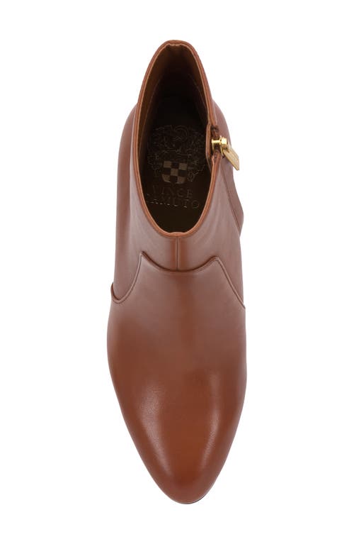Vince Camuto Greer Almond Toe Bootie In Brown