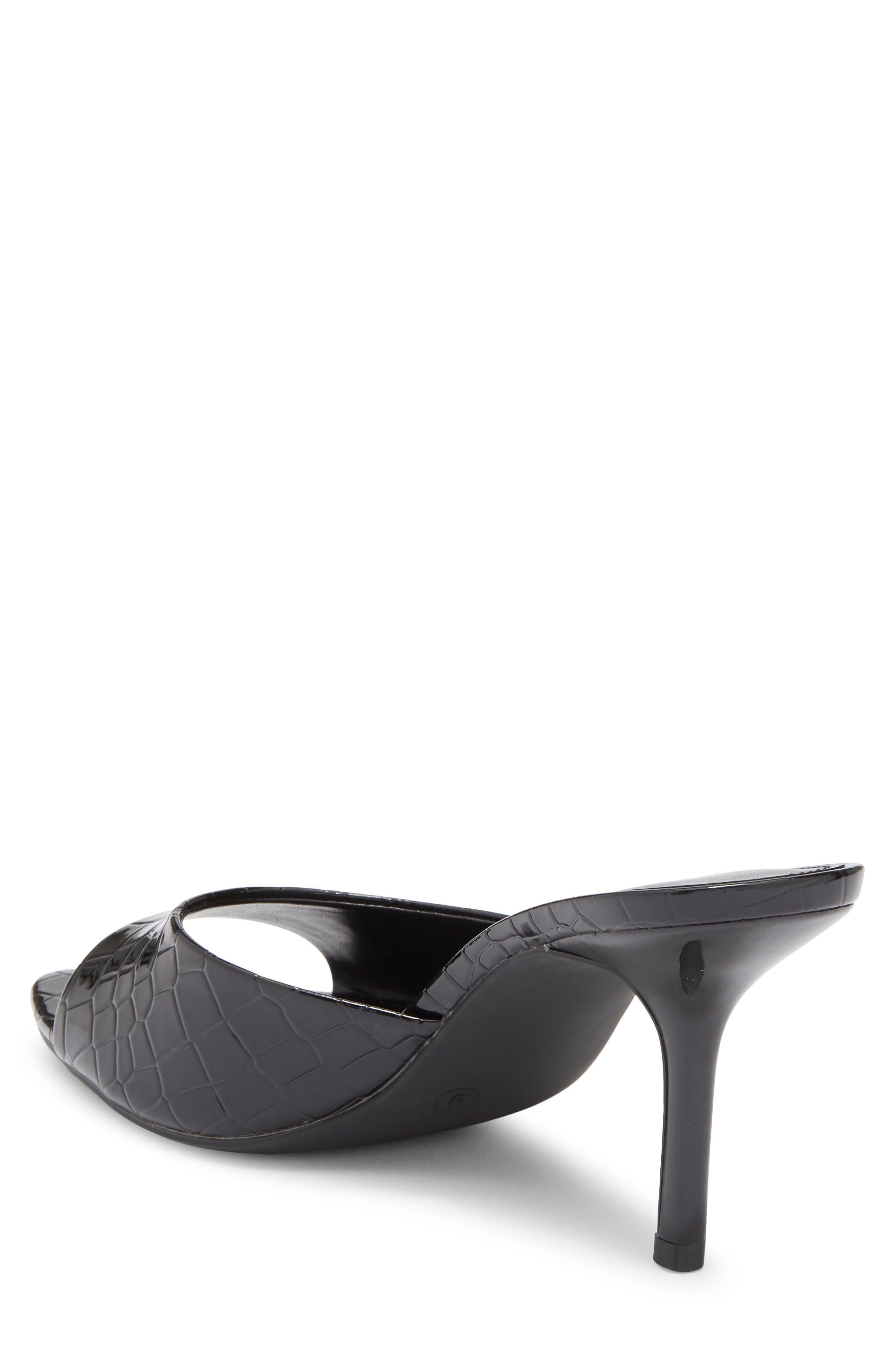 Orchid Slide Sandal, Alternate, color, BLACK CROCO