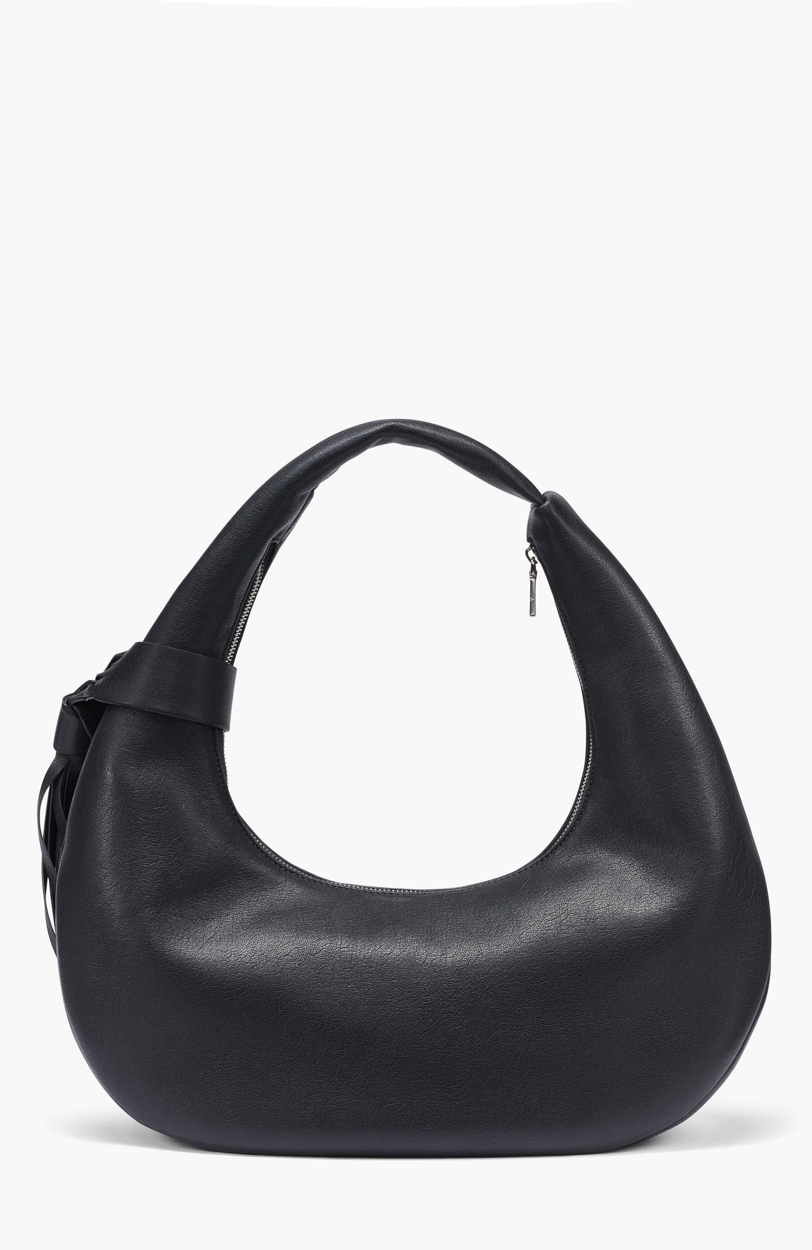 DKNY Hope Hobo, Alternate, color, Black/Silver