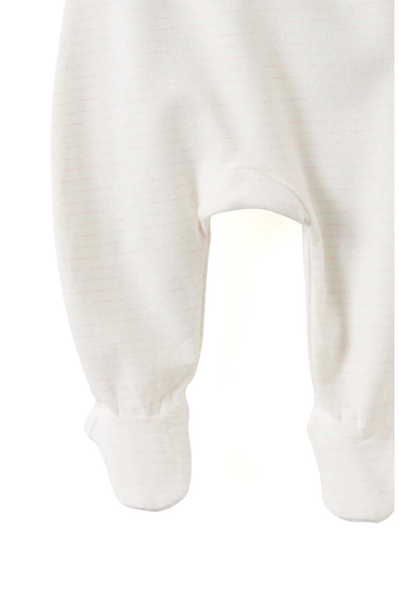 Organic Foldover Waist Legging, Alternate, color, Pop Pink Marle Stripe