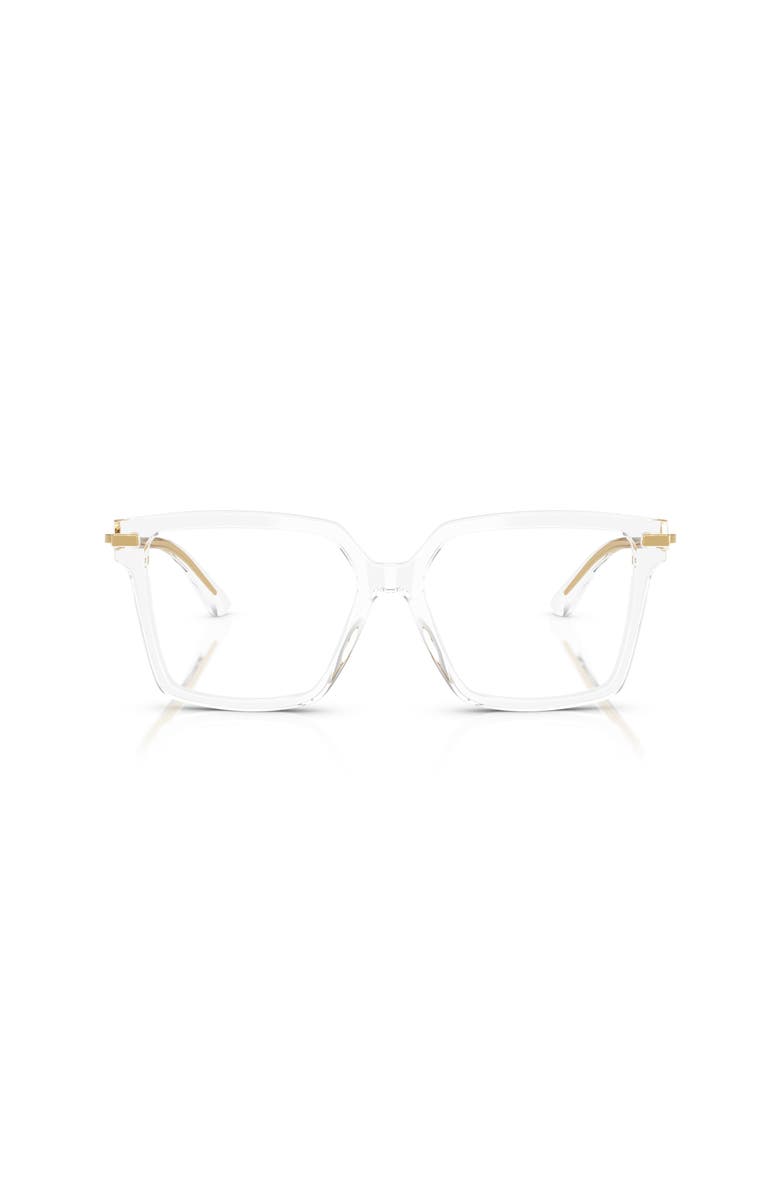 Dolce&Gabbana 56mm Square optical glasses, Alternate, color, Transparent