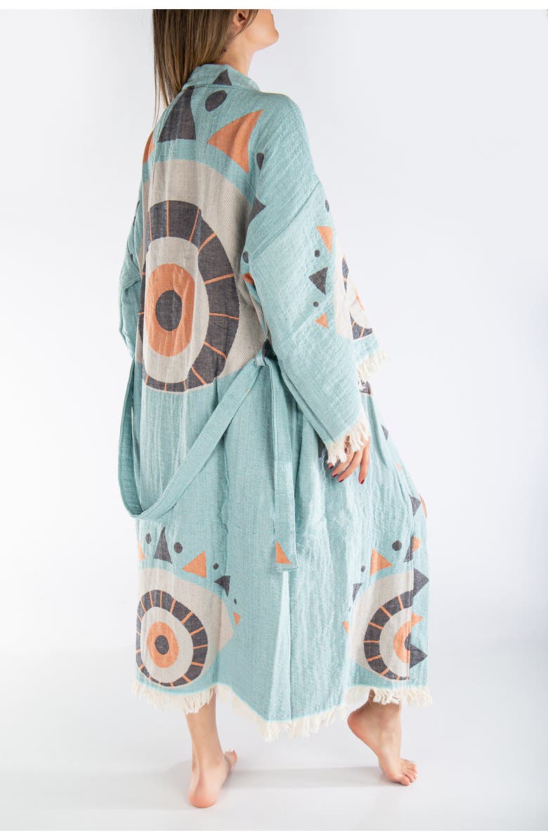 Forever & Always Shoes Ciela Handmade Cotton Boho Kimono, Alternate, color, Light Blue