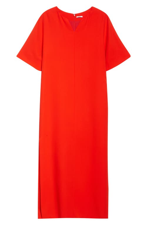 Fforme Naio Silk Cady Column Dress In Orange
