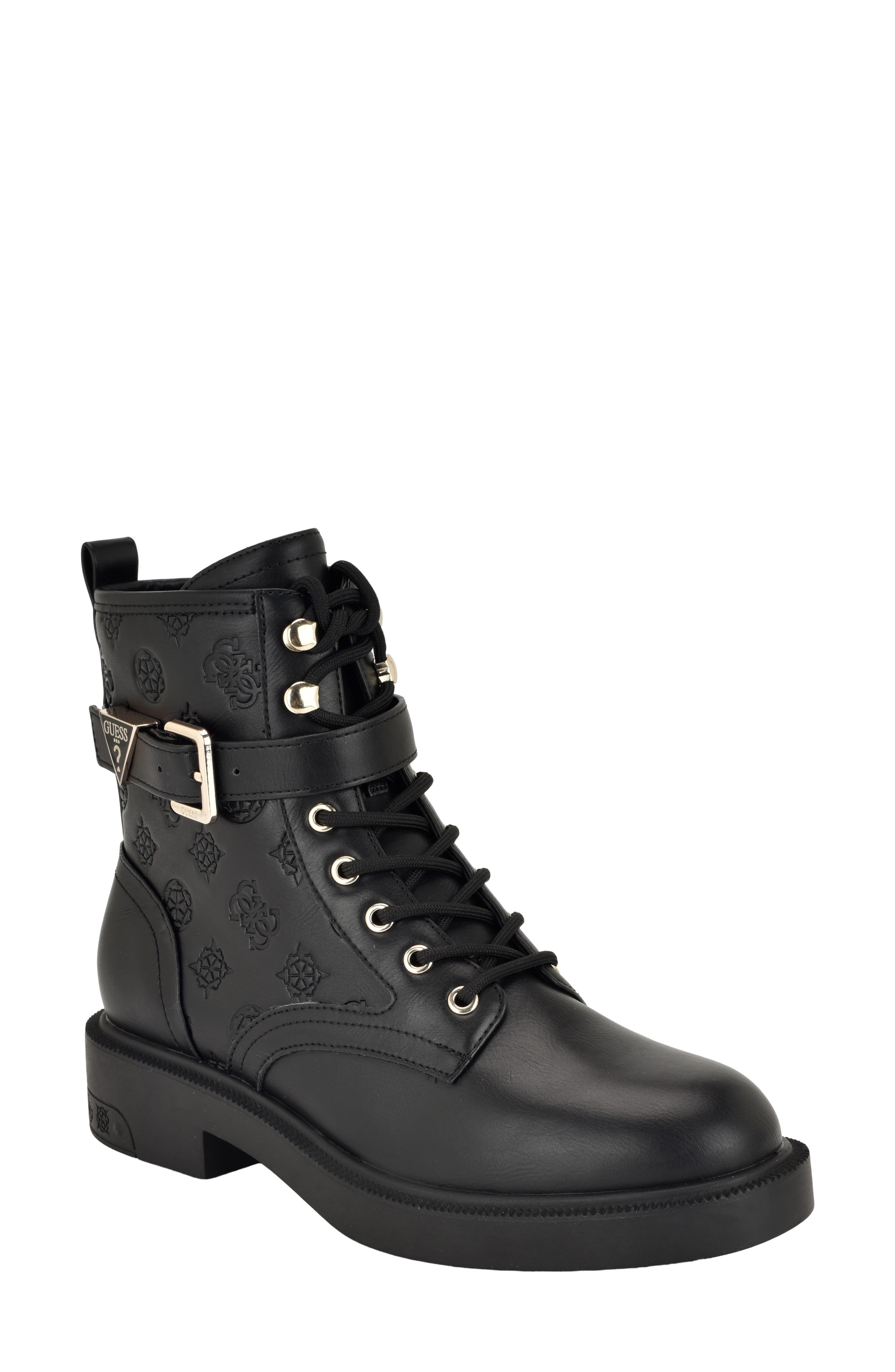 Fellini Combat Boot, Main, color, BLACK 001