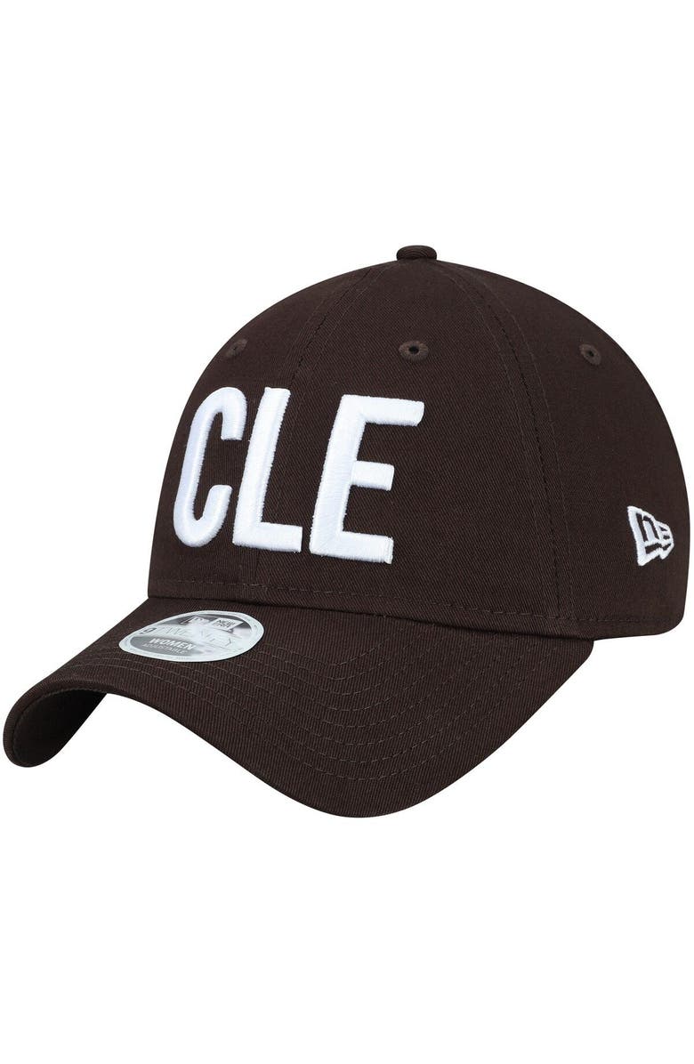 New Era Women's New Era Brown Cleveland Browns Hometown 9TWENTY Adjustable Hat, Main, color,