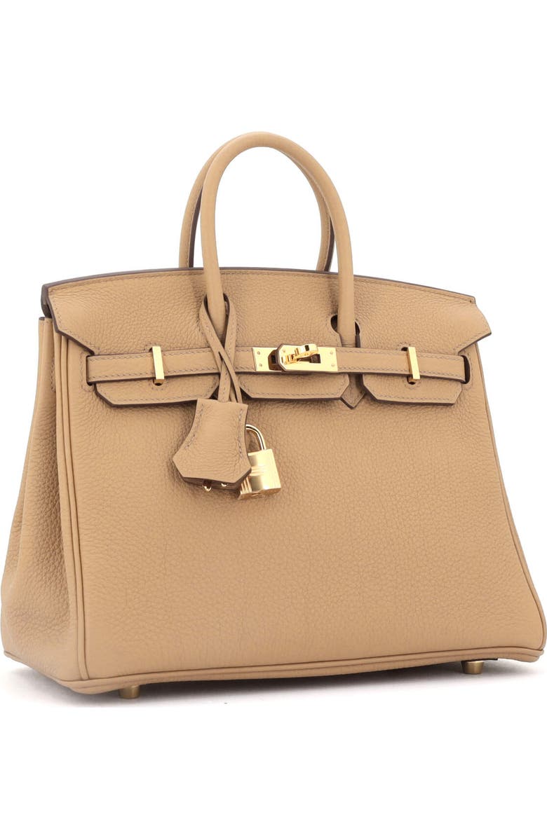 Pre-Owned Hermes Birkin Handbag Brown Togo with Gold Hardware 25, Alternate, color, Chai