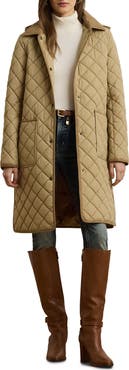 Lauren Ralph Lauren Diamond Quilted Hooded Coat