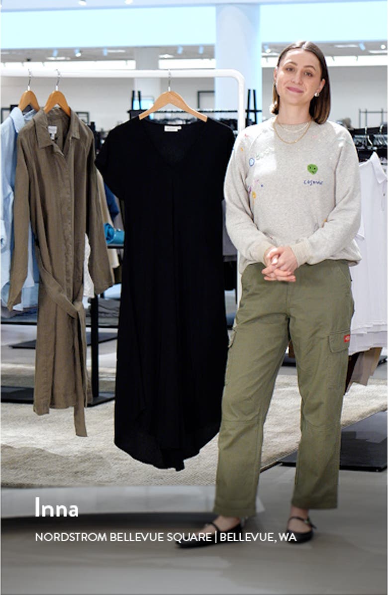 Nebili V-Neck Shift Dress, sales video thumbnail