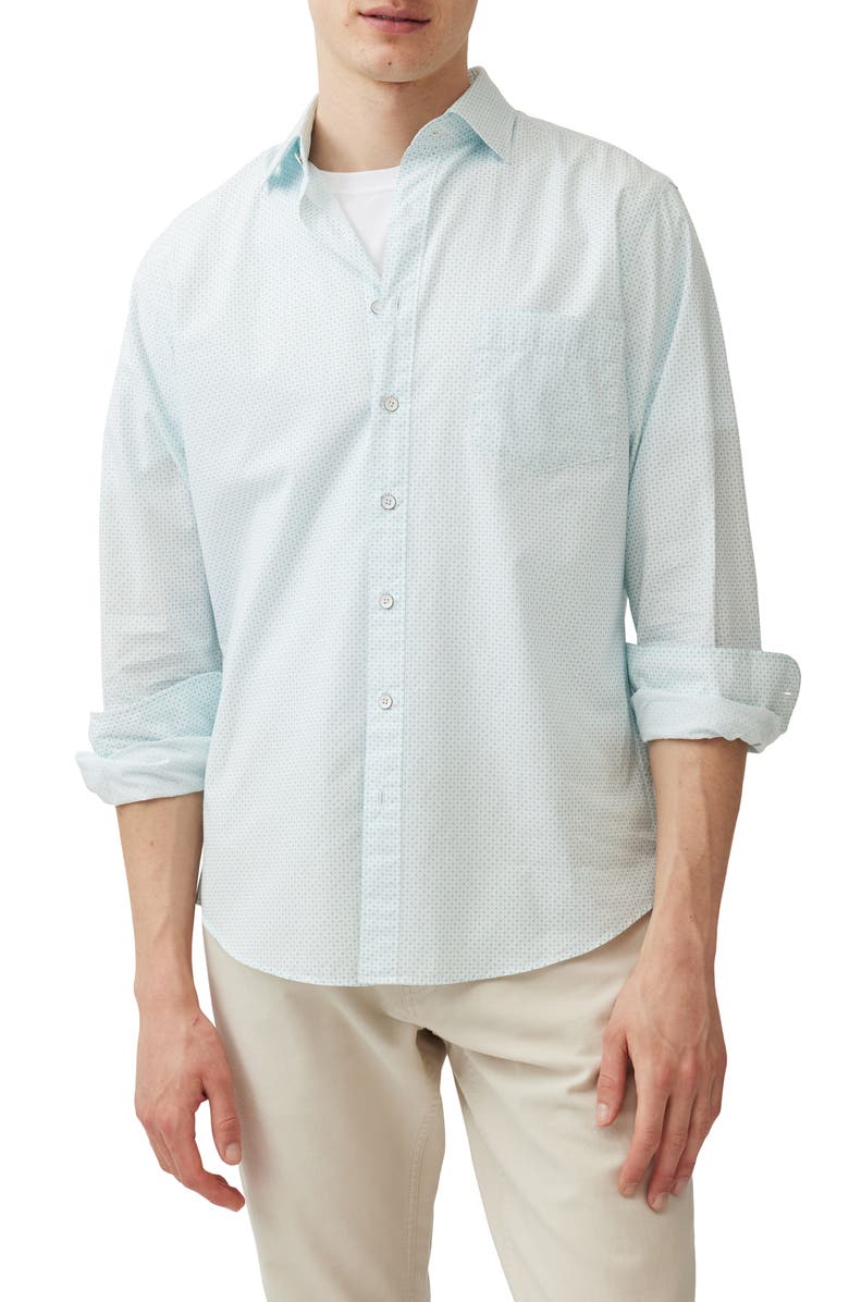 Rodd & Gunn Barrett Reef Neat Button-Up Shirt, Main, color, Lake