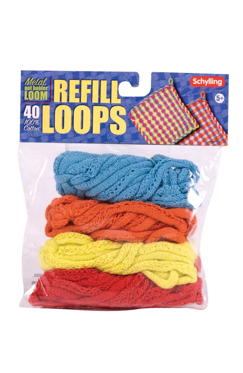 Schylling Loop Refill For Metal Potholder Loom Colors Vary, Main, color,