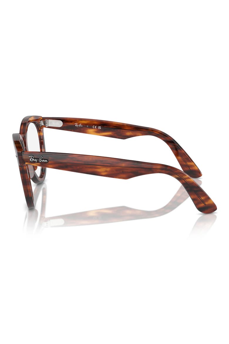 54mm Oval Optical Glasses, Alternate, color, STRIPED HAVA