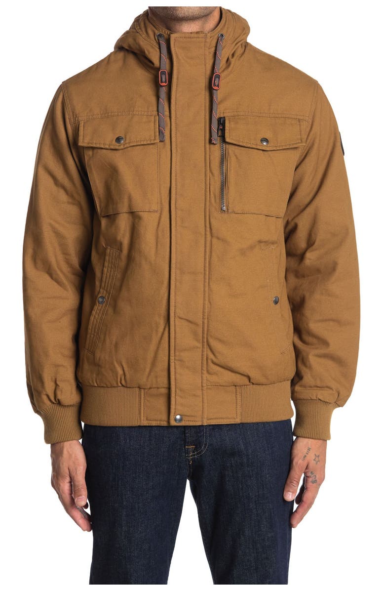 HAWKE & CO Cotton Bomber Jacket, Alternate, color, 