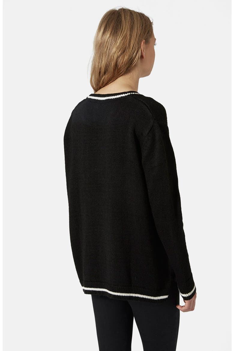 'Rolling Stone' Sweater, Alternate, color, BLACK