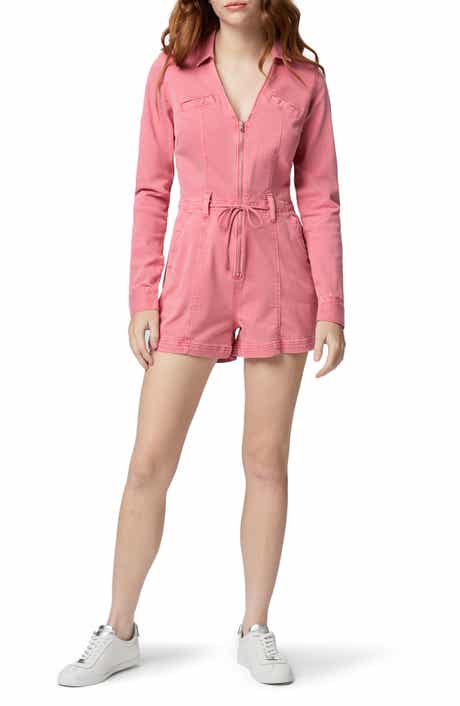 Meg Tie Waist Twill Utility Romper