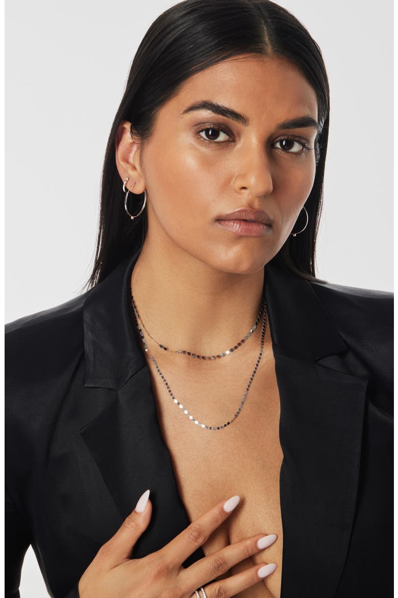 Petite Nude 14K Gold Chain Choker, Alternate, color, YELLOW GOLD