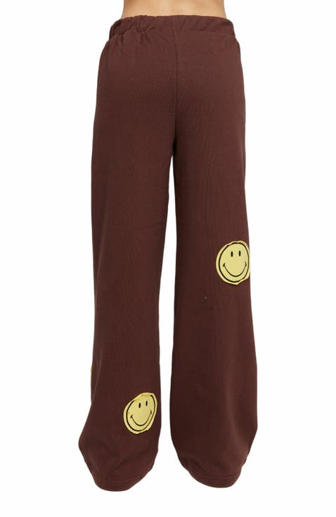 | Smiley Straight Leg Pants , Brown , Small , 2