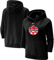 Nike Women's Nike Black Canada Soccer Varsity Raglan Tri-Blend Pullover Hoodie