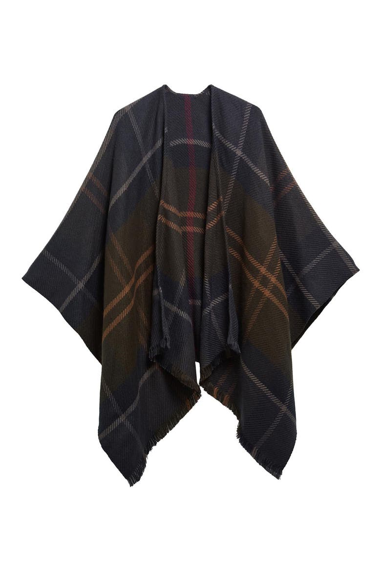 Blair Tartan Serape, Alternate, color, SHADOW CLASSIC TARTAN