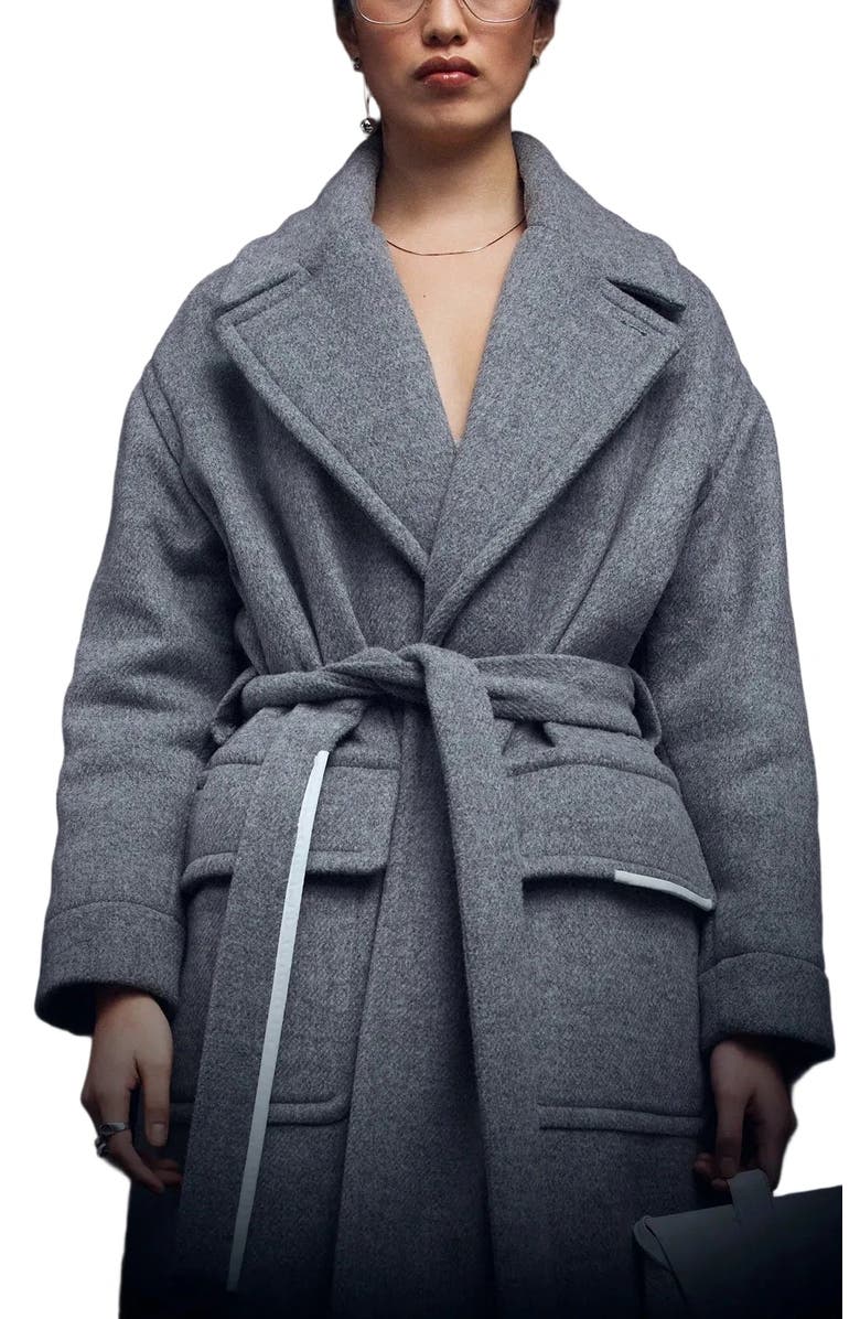 CAALO Sustainable Wool Down Coat, Main, color, Gray
