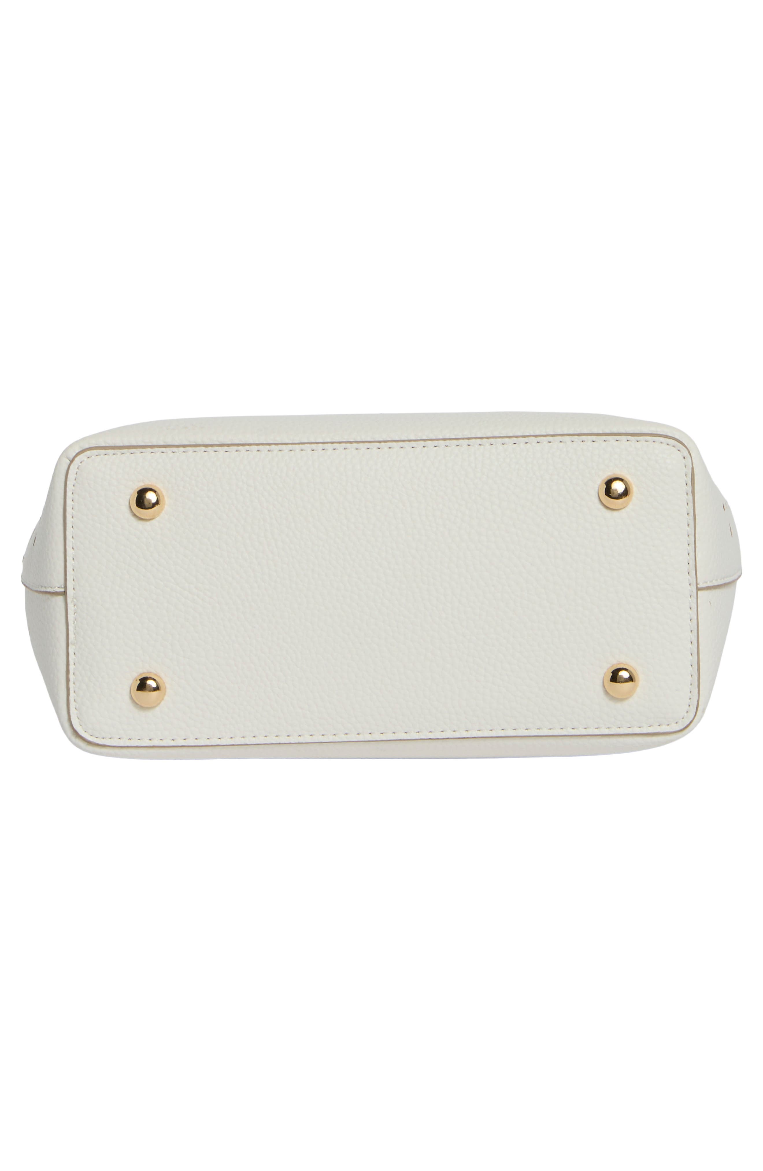 Scalloped Eyelet Crossbody Bag, Alternate, color, CHALK