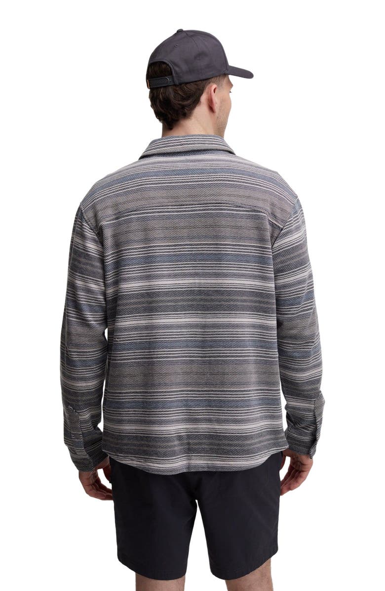 tentree Thompson Shacket, Alternate, color, Meteorite Black Multi Stripe