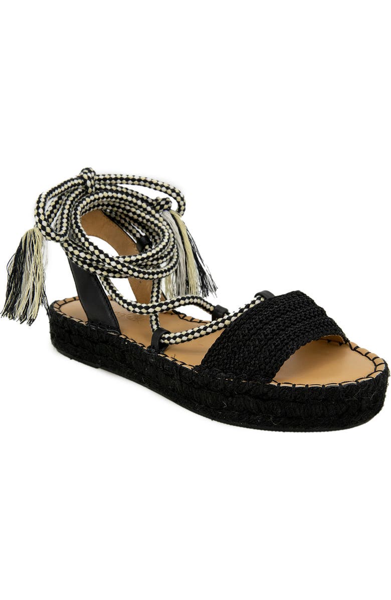 Splendid Mimosa Ankel Tie Sandal, Main, color, Black