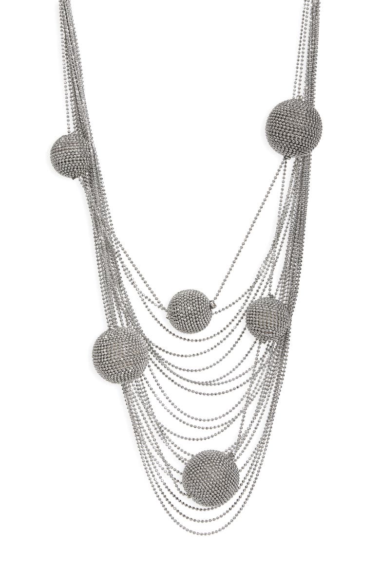 Fabiana Filippi Doriana Ball Necklace, Main, color,
