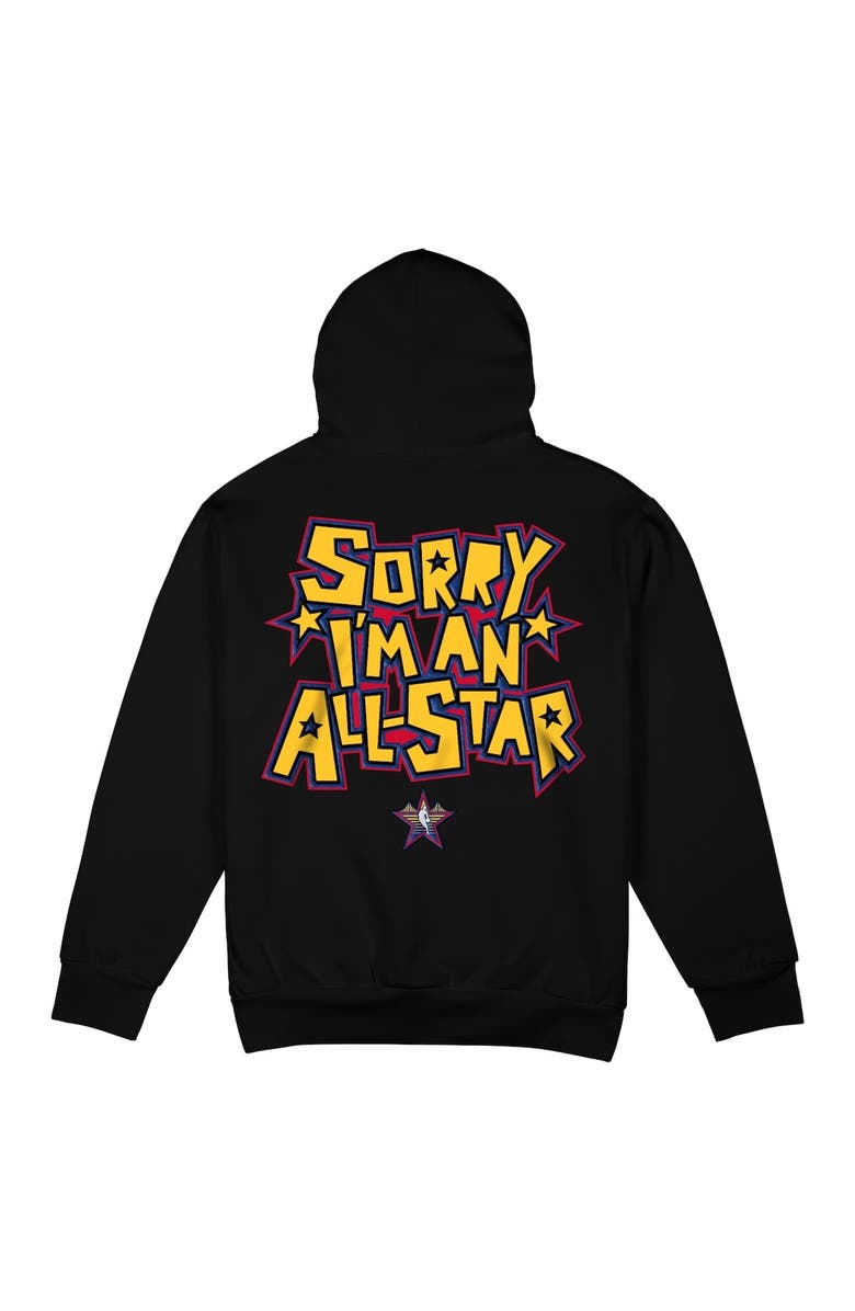Stadium Essentials Unisex Brand Seen x Stadium Essentials  Black 2025 NBA All-Star Game Sorry I'm An All-Star Oversized Pullover Hoodie, Alternate, color, 