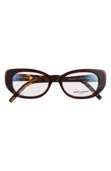 Saint Laurent 53mm Cat Eye Optical Glasses