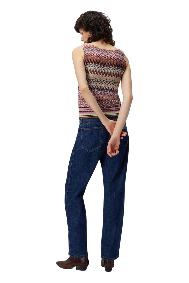 Zigzag Tank Top With Ribbed Detail, Alternate, color, Multicoloured