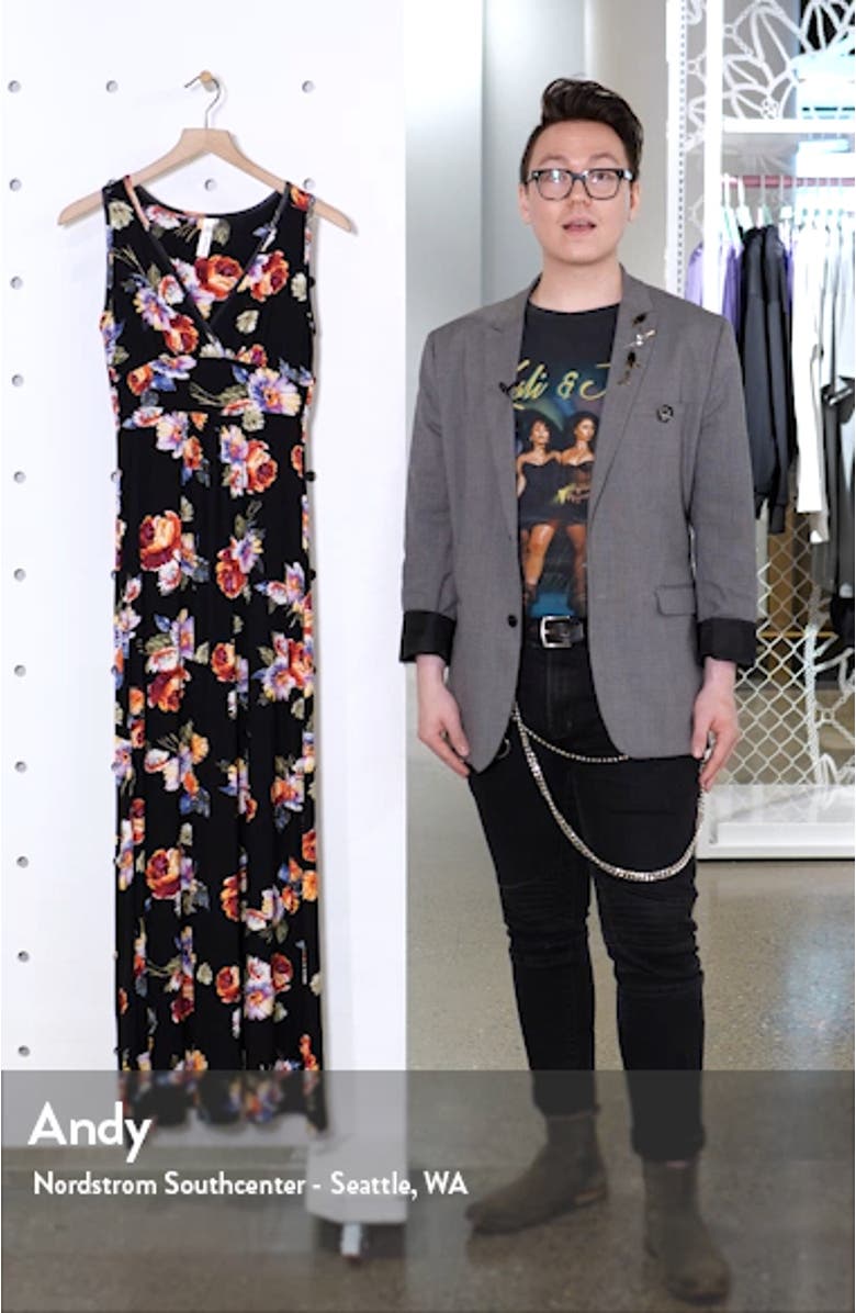 Floral Print Maxi Dress, sales video thumbnail