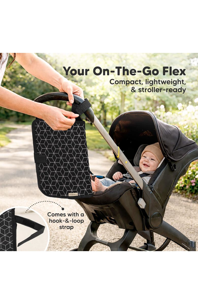 KeaBabies Flex Diaper Changing Pad, Alternate, color, Black Geo