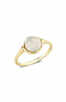 Covet Semi-Precious Round Drusy Ring