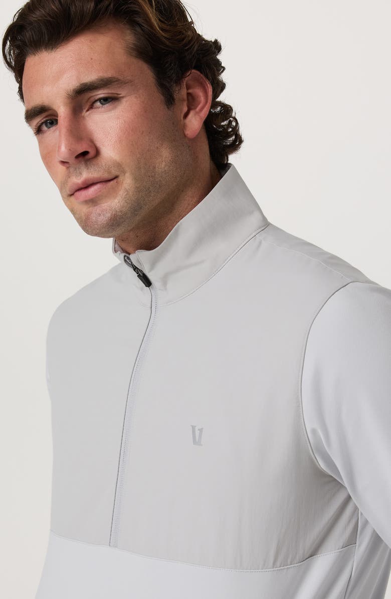 Vuori Sunday Element Half Zip Pullover, Alternate, color, Frost Grey