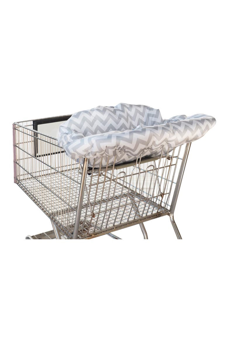 Shopping Cart/Highchair Cover, Alternate, color, GREY CHEVRON