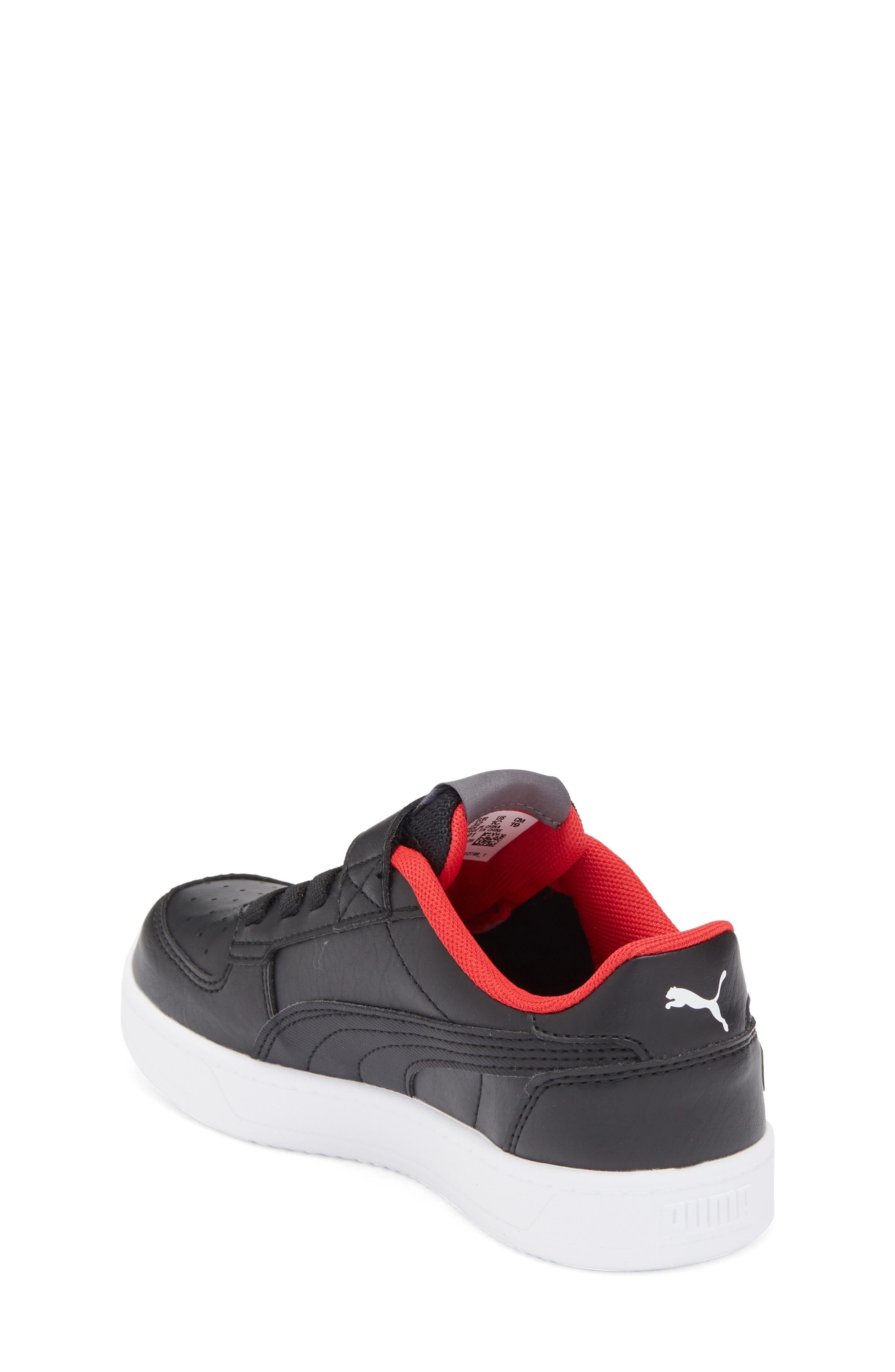 PUMA Kids' Ferrari Caven 2.0 AC Sneaker, Alternate, color, Puma Black/ Rosso