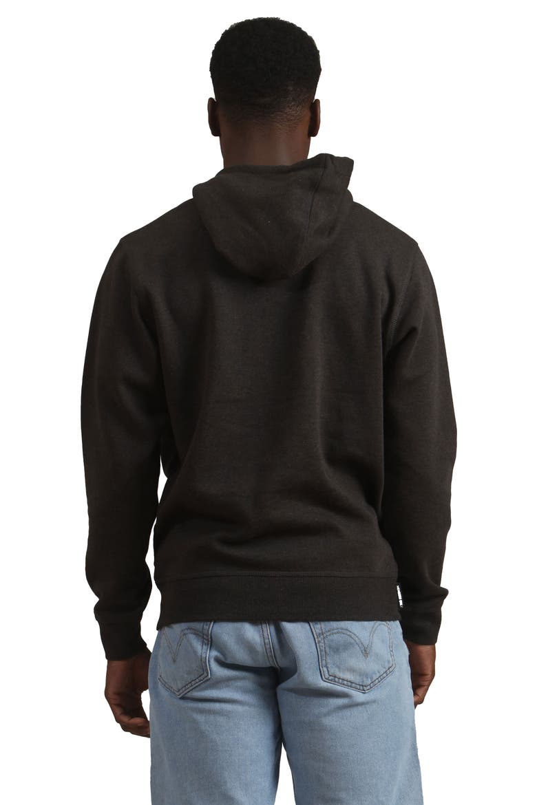 Jayden Colorblock Hooded Sweatshirt, Alternate, color, Charcoal